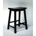 Powell Antique Black with Sand Through Terra Cotta Counter Stool 24 Seat Height 502-430